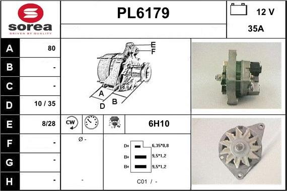 Sera PL6179 - Alternator furqanavto.az