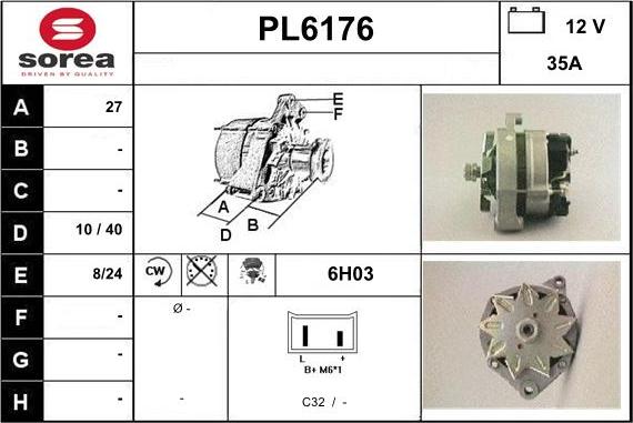 Sera PL6176 - Alternator furqanavto.az