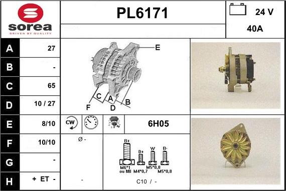 Sera PL6171 - Alternator furqanavto.az