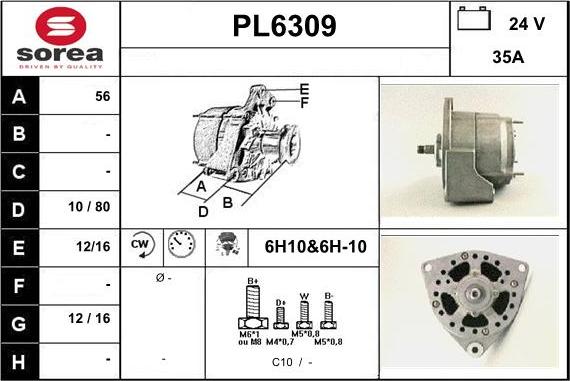 Sera PL6309 - Alternator furqanavto.az