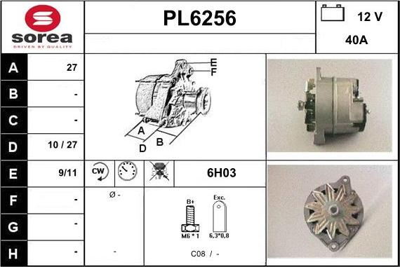 Sera PL6256 - Alternator furqanavto.az