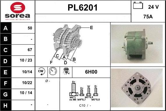 Sera PL6201 - Alternator furqanavto.az