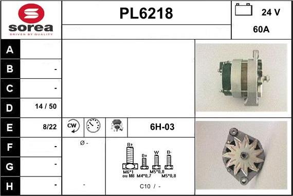 Sera PL6218 - Alternator furqanavto.az