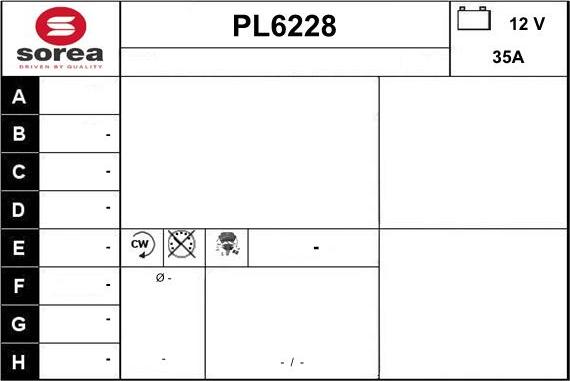 Sera PL6228 - Alternator furqanavto.az