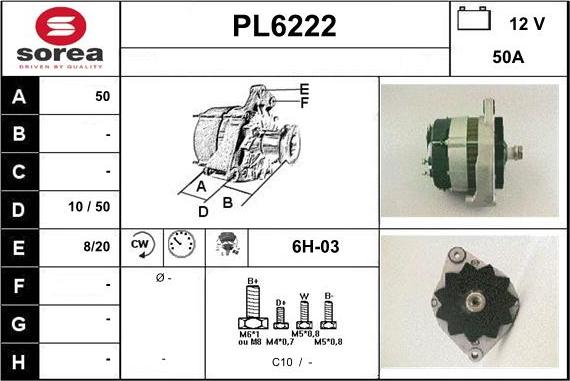 Sera PL6222 - Alternator furqanavto.az