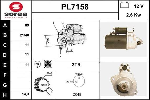 Sera PL7158 - Başlanğıc furqanavto.az