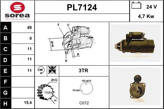 Sera PL7124 - Başlanğıc furqanavto.az