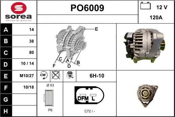 Sera PO6009 - Alternator furqanavto.az