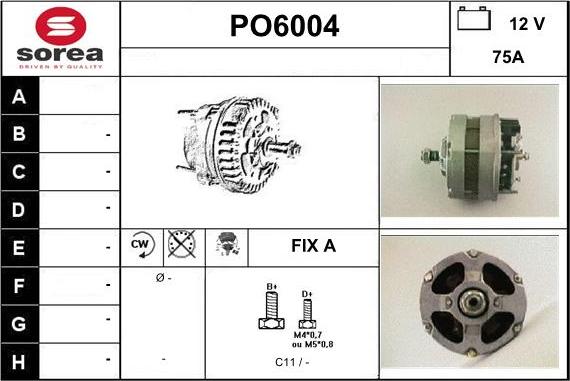 Sera PO6004 - Alternator furqanavto.az