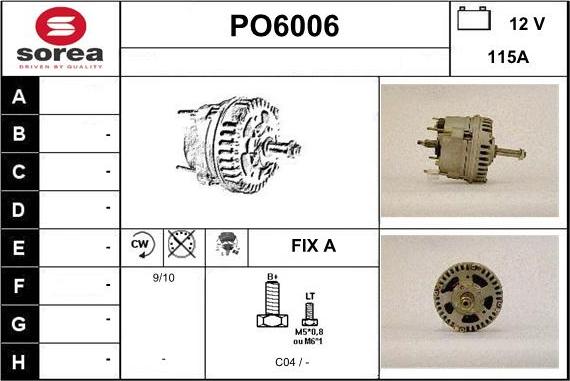 Sera PO6006 - Alternator furqanavto.az