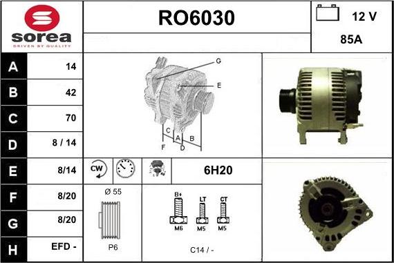 Sera RO6030 - Alternator furqanavto.az