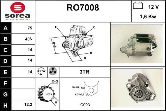 Sera RO7008 - Başlanğıc furqanavto.az