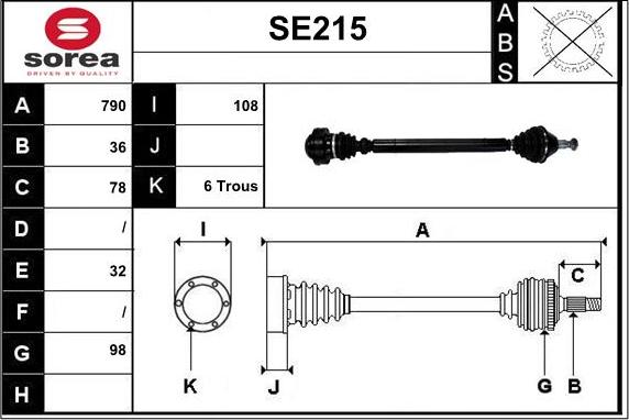 Sera SE215 - Sürücü mili furqanavto.az