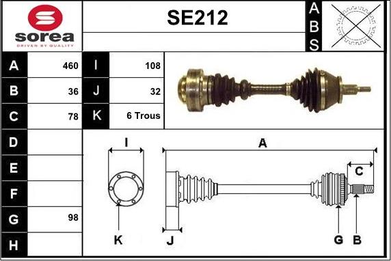 Sera SE212 - Sürücü mili furqanavto.az