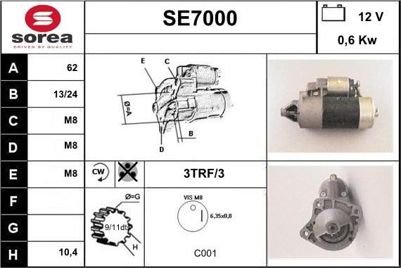 Sera SE7000 - Başlanğıc furqanavto.az