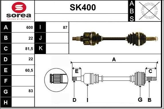 Sera SK400 - Sürücü mili furqanavto.az