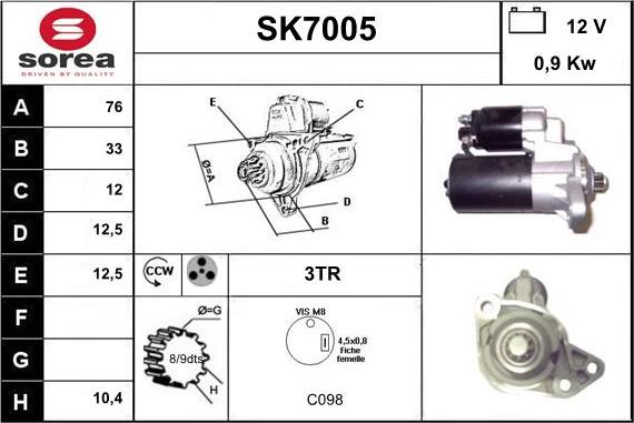 Sera SK7005 - Başlanğıc furqanavto.az