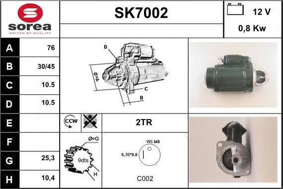 Sera SK7002 - Başlanğıc furqanavto.az