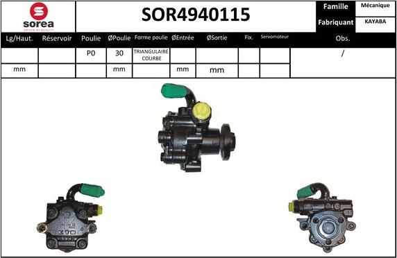 Sera SOR4940115 - Hidravlik nasos, sükan sistemi furqanavto.az