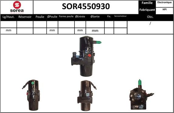 Sera SOR4550930 - Hidravlik nasos, sükan sistemi furqanavto.az