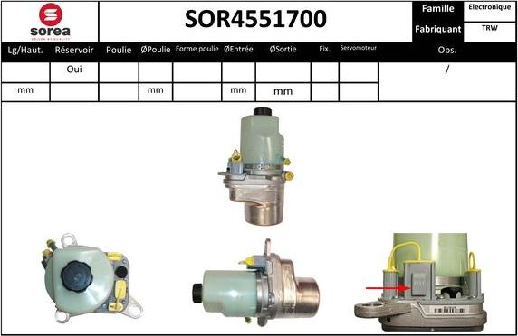 Sera SOR4551700 - Hidravlik nasos, sükan sistemi furqanavto.az