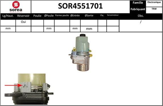 Sera SOR4551701 - Hidravlik nasos, sükan sistemi furqanavto.az