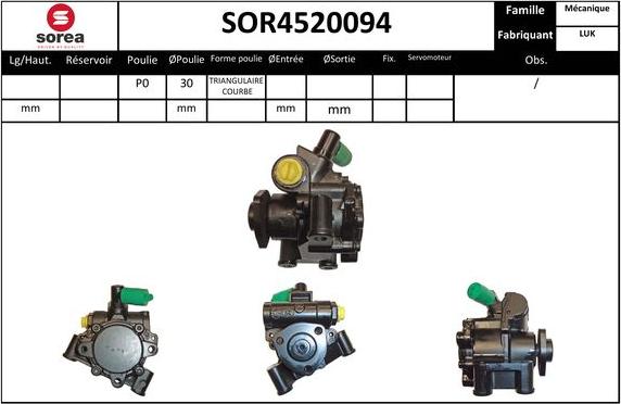 Sera SOR4520094 - Hidravlik nasos, sükan sistemi furqanavto.az