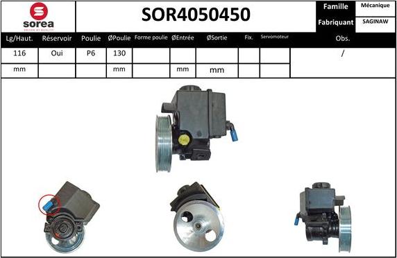 Sera SOR4050450 - Hidravlik nasos, sükan sistemi furqanavto.az