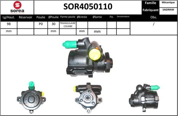 Sera SOR4050110 - Hidravlik nasos, sükan sistemi furqanavto.az