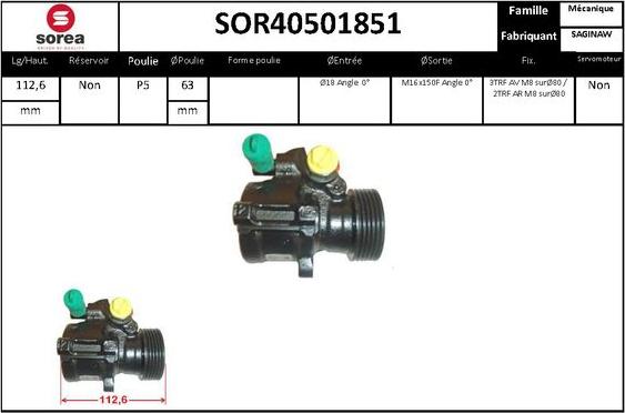 Sera SOR40501851 - Hidravlik nasos, sükan sistemi furqanavto.az