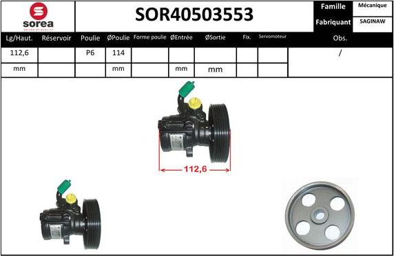 Sera SOR40503553 - Hidravlik nasos, sükan sistemi furqanavto.az