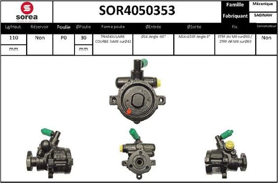 Sera SOR4050353 - Hidravlik nasos, sükan sistemi furqanavto.az