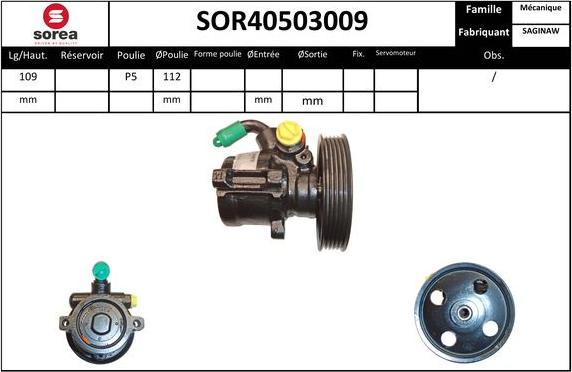 Sera SOR40503009 - Hidravlik nasos, sükan sistemi furqanavto.az