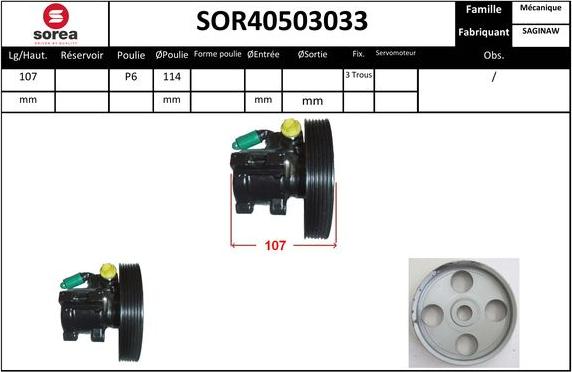 Sera SOR40503033 - Hidravlik nasos, sükan sistemi furqanavto.az