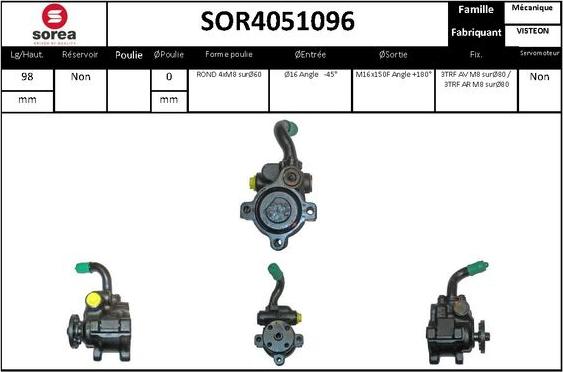 Sera SOR4051096 - Hidravlik nasos, sükan sistemi furqanavto.az