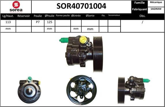 Sera SOR40701004 - Hidravlik nasos, sükan sistemi furqanavto.az