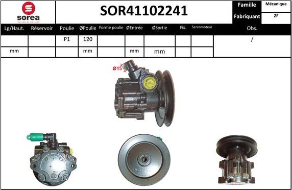 Sera SOR41102241 - Hidravlik nasos, sükan sistemi furqanavto.az