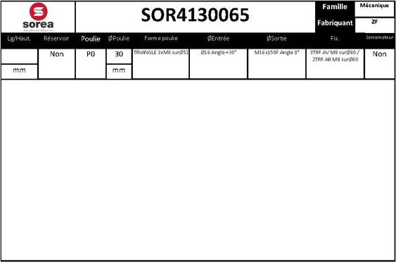 Sera SOR4130065 - Hidravlik nasos, sükan sistemi furqanavto.az