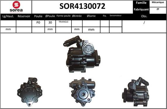 Sera SOR4130072 - Hidravlik nasos, sükan sistemi furqanavto.az