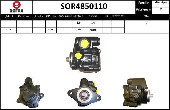 Sera SOR4850110 - Hidravlik nasos, sükan sistemi furqanavto.az