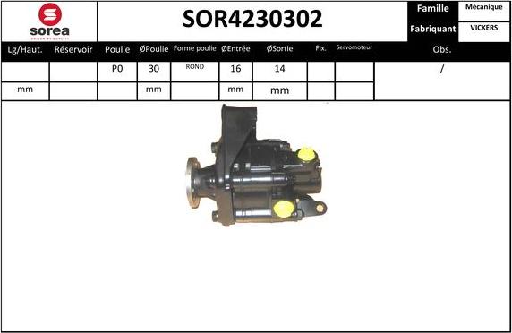 Sera SOR4230302 - Hidravlik nasos, sükan sistemi furqanavto.az