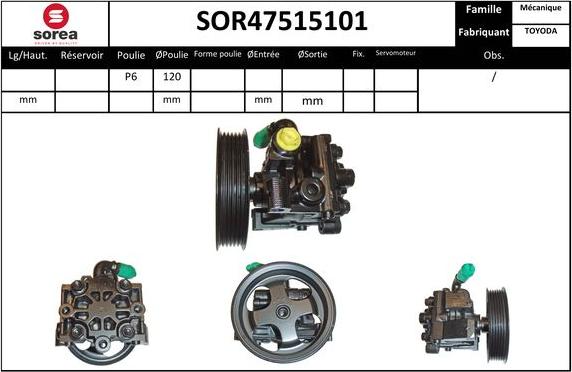 Sera SOR47515101 - Hidravlik nasos, sükan sistemi furqanavto.az