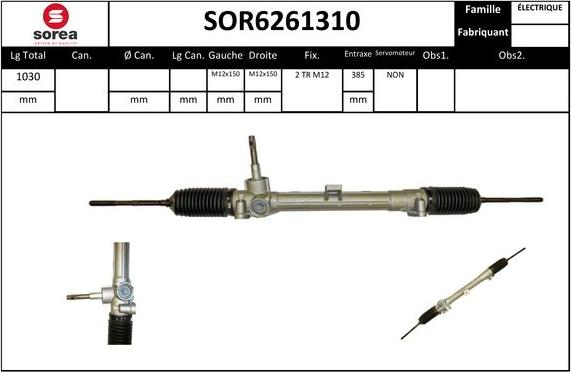 Sera SOR6261310 - Sükan qurğusu furqanavto.az