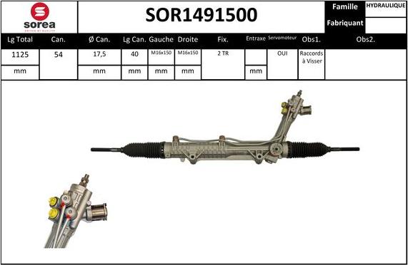 Sera SOR1491500 - Sükan qurğusu furqanavto.az