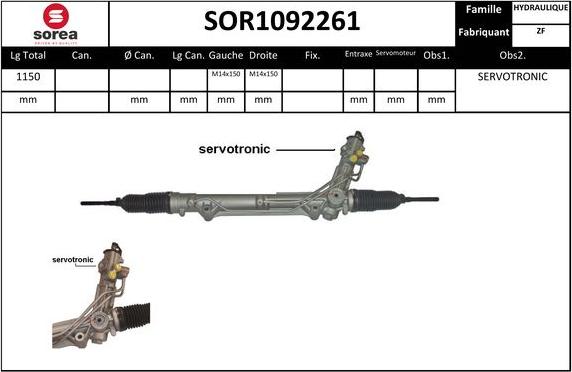 Sera SOR1092261 - Sükan qurğusu furqanavto.az