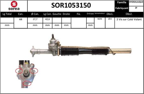 Sera SOR1053150 - Sükan qurğusu furqanavto.az