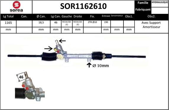 Sera SOR1162610 - Sükan qurğusu furqanavto.az