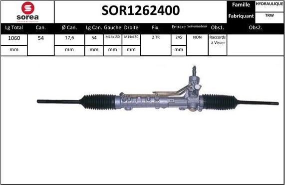 Sera SOR1262400 - Sükan qurğusu furqanavto.az