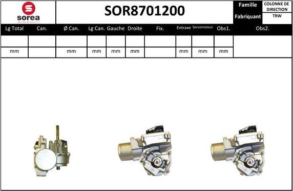 Sera SOR8701200 - Sükan sütunu furqanavto.az