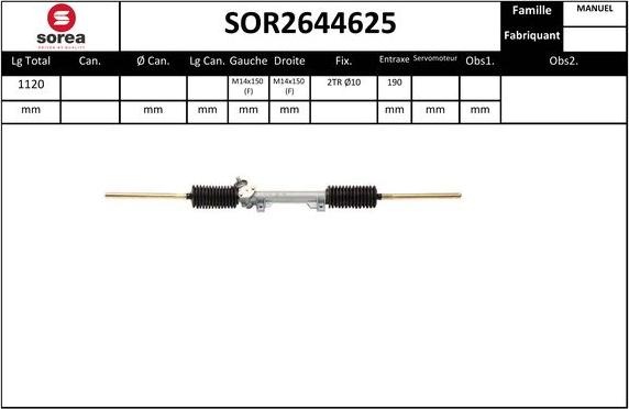 Sera SOR2644625 - Sükan qurğusu furqanavto.az